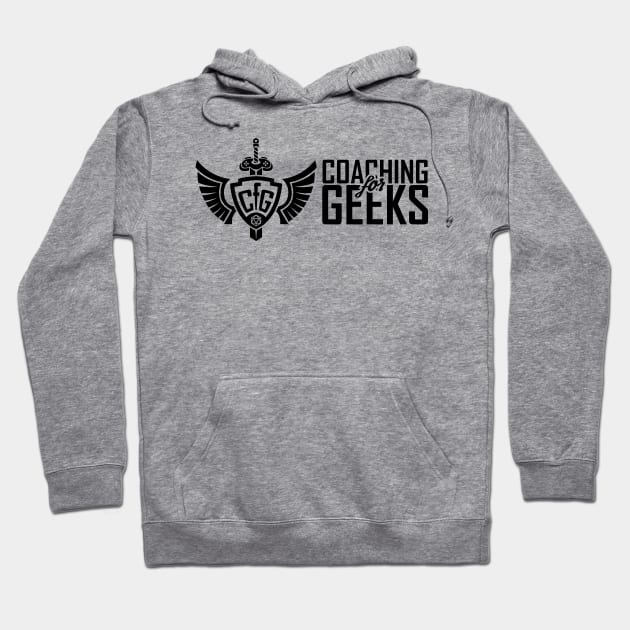 Coaching for Geeks Horizontal - Black Hoodie by Coaching for Geeks